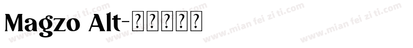 Magzo Alt字体转换